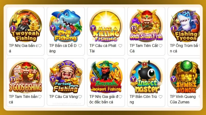 Nhiều tựa game sở hữu boss và cá thưởng với thiết kế riêng biệt